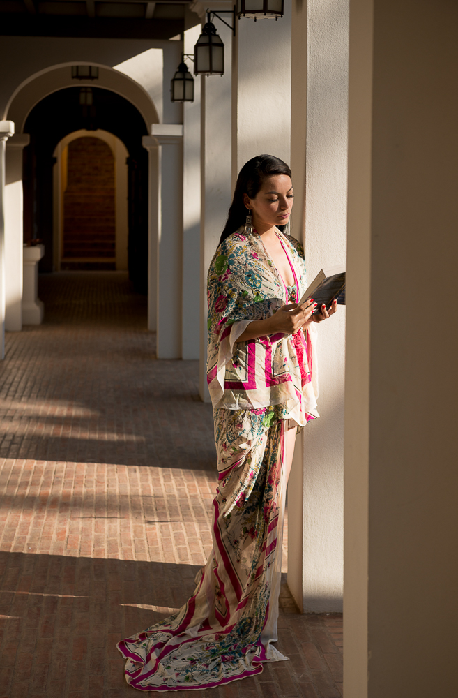 Woman reading, Satri House Hotel, Luang Prabang, Laos, Indochina, Asia