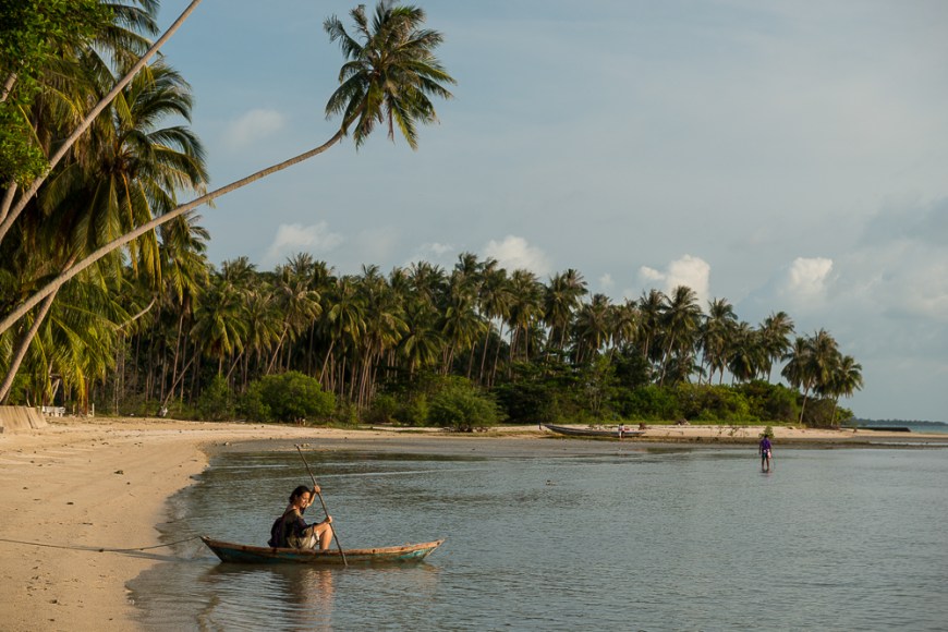 Moored Boat, Thong Krut Beach, Ko Samui Island, Surat Thani, Thailand