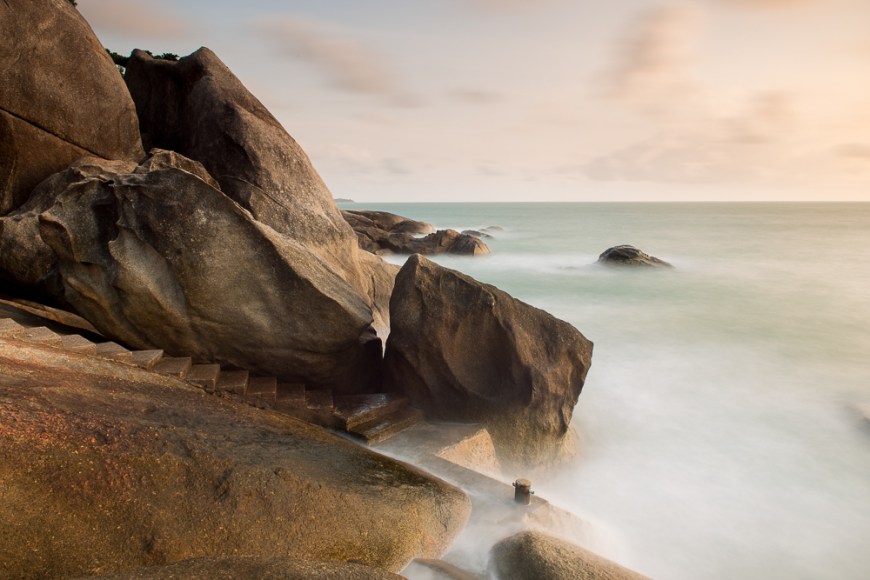 Dawn at Chaweng Noi Bay, Ko Samui Island, Surat Thani, Thailand