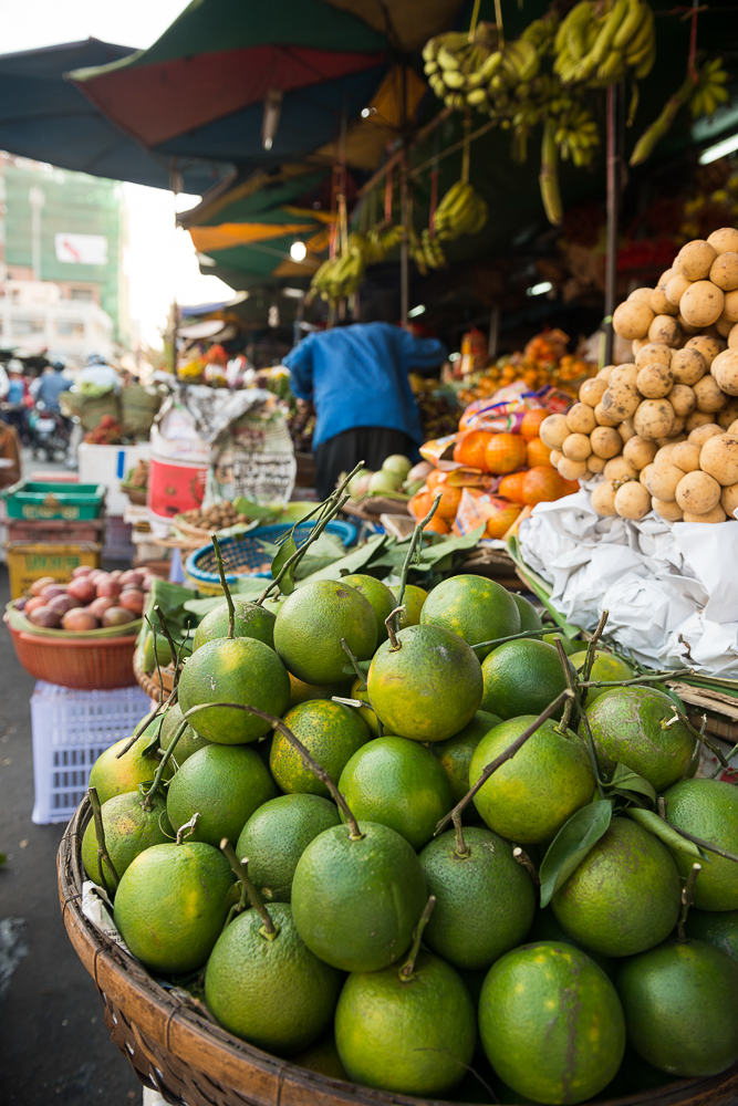 Fruit in Food market, Phnom Penh, Cambodia