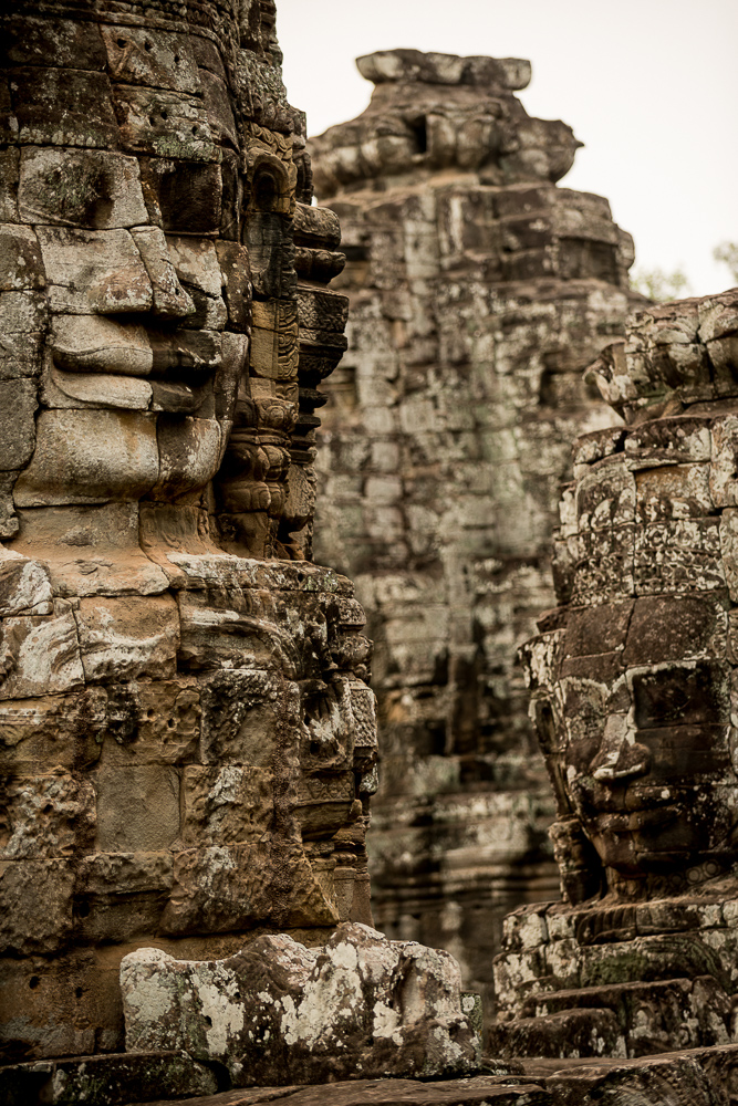 Faces of Avalokiteshvara, Bayon Temple, Angkor, Siem Reap, Cambodia