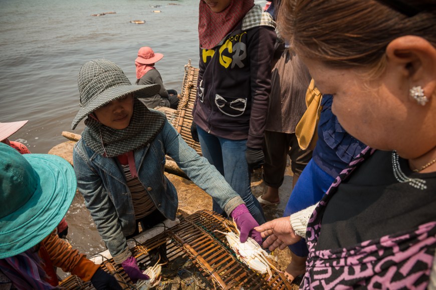 Crab Market, Kep, Kep Province, Cambodia, Indochina, Asia