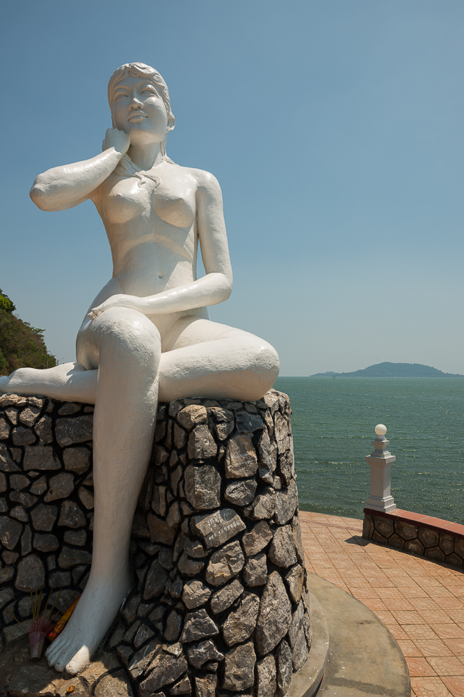 Statue of Woman, Kep, Kep Province, Cambodia, Indochina, Asia