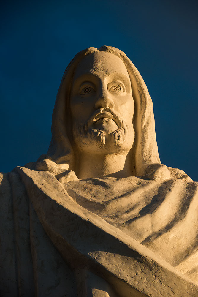 Statue of Christo Blanco, Saqsaywamán, Cusco, Peru