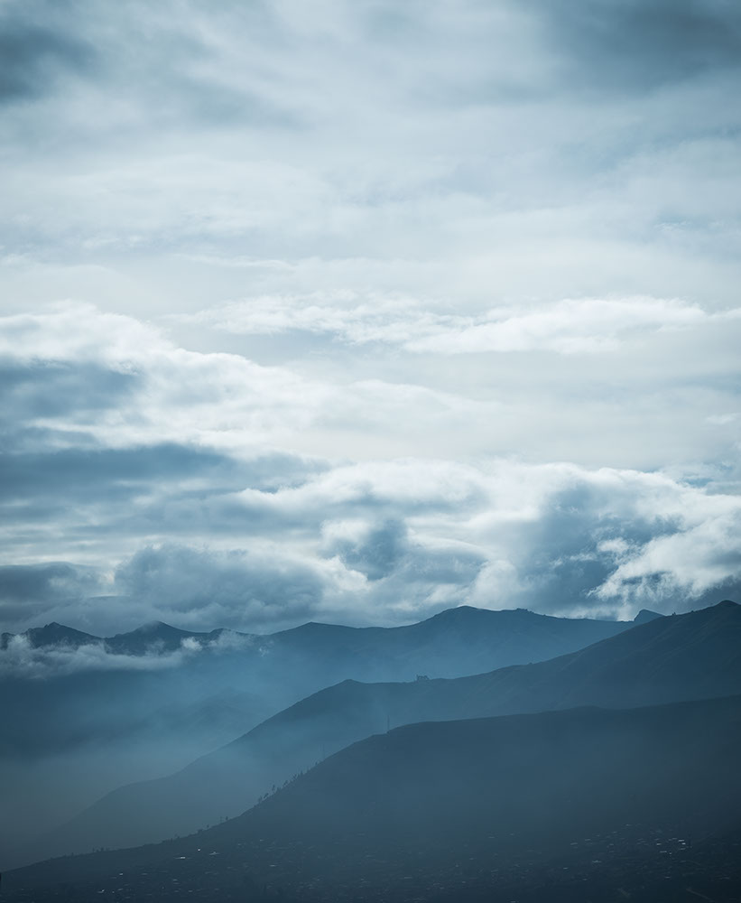 View of Valley and Mountains from Cusco, Peru