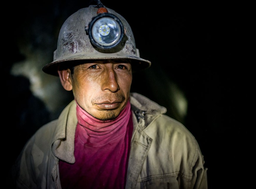 Portrait of Simon, The Mines of Cerro Rico, Potosi, Southern Altiplano, Bolivia