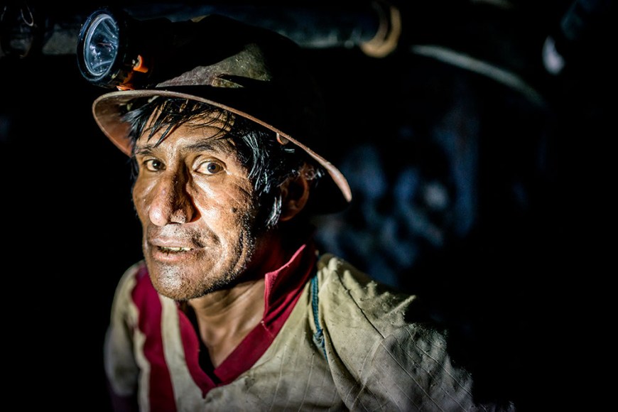 Portrait of Vicente, The Mines of Cerro Rico, Potosi, Southern Altiplano, Bolivia