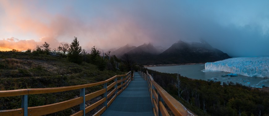 Perito Moreno Glacier at dawn, Los Glaciares National Park, Patagonia, Argentina