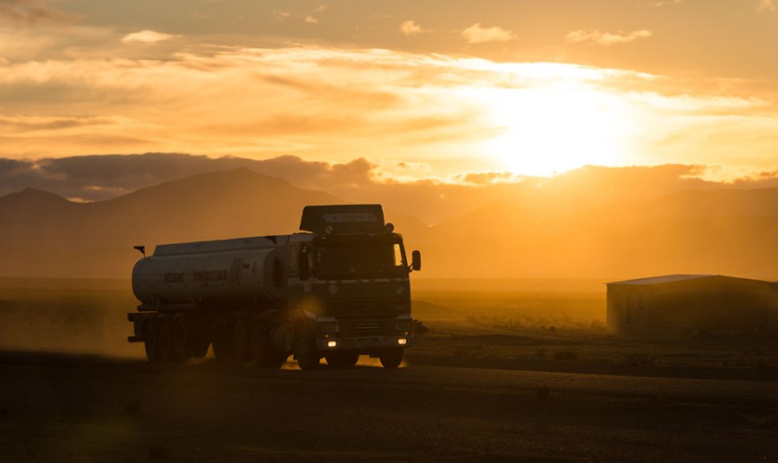 Sunrise near Villa Alota, Southern Altiplano, Bolivia