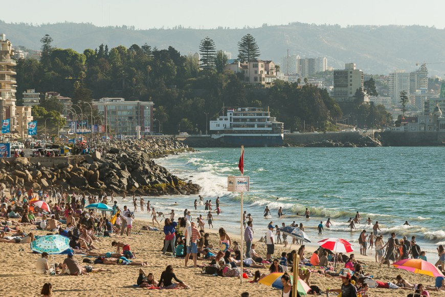 Playa Acapulco, Viña del Mar, Central Coast, Chile