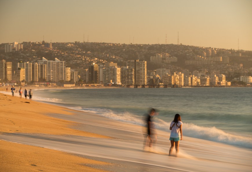 Playa Los Marineros, Viña del Mar, Central Coast, Chile