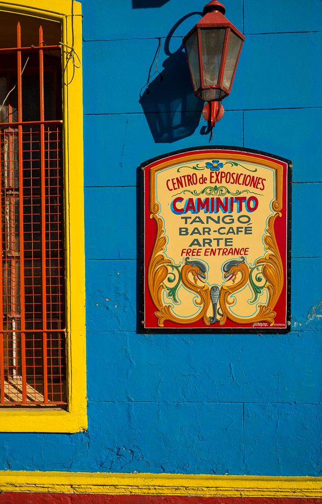 Restaurant Sign, El Caminito, La Boca, Buenos Aires, Argentina