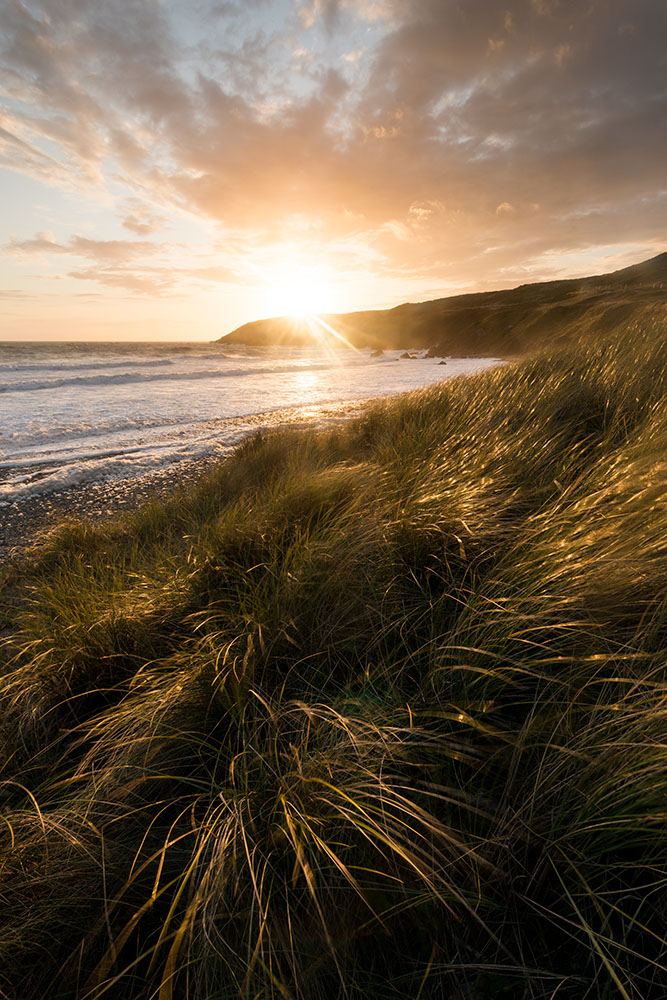 Sunset over The Pembrokeshire Coast National Park, Wales, UK