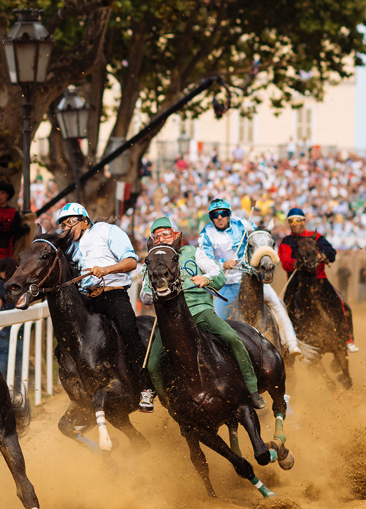 Competitors take part in the Palio Di Asti on September 21, 2014 in Asti, Italy