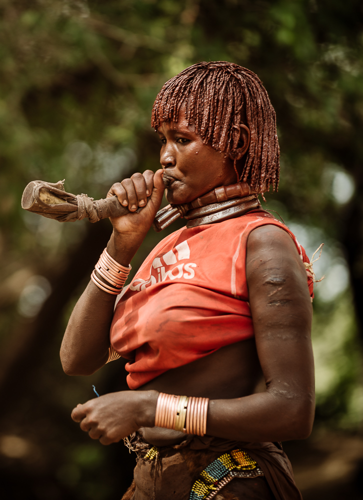 Jumping of the Bulls Ceremony, Hamar Tribe, Turmi, Omo Valley, Ethiopia