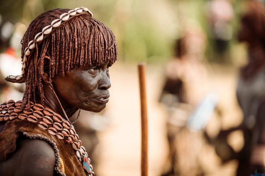 Jumping of the Bulls Ceremony, Hamar Tribe, Turmi, Omo Valley, Ethiopia