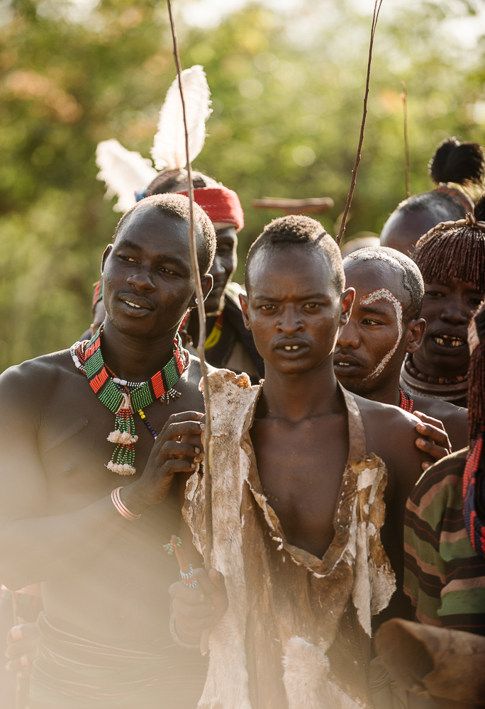Jumping of the Bulls Ceremony, Hamar Tribe, Turmi, Omo Valley, Ethiopia