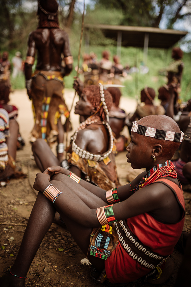 Jumping of the Bulls Ceremony, Hamar Tribe, Turmi, Omo Valley, Ethiopia