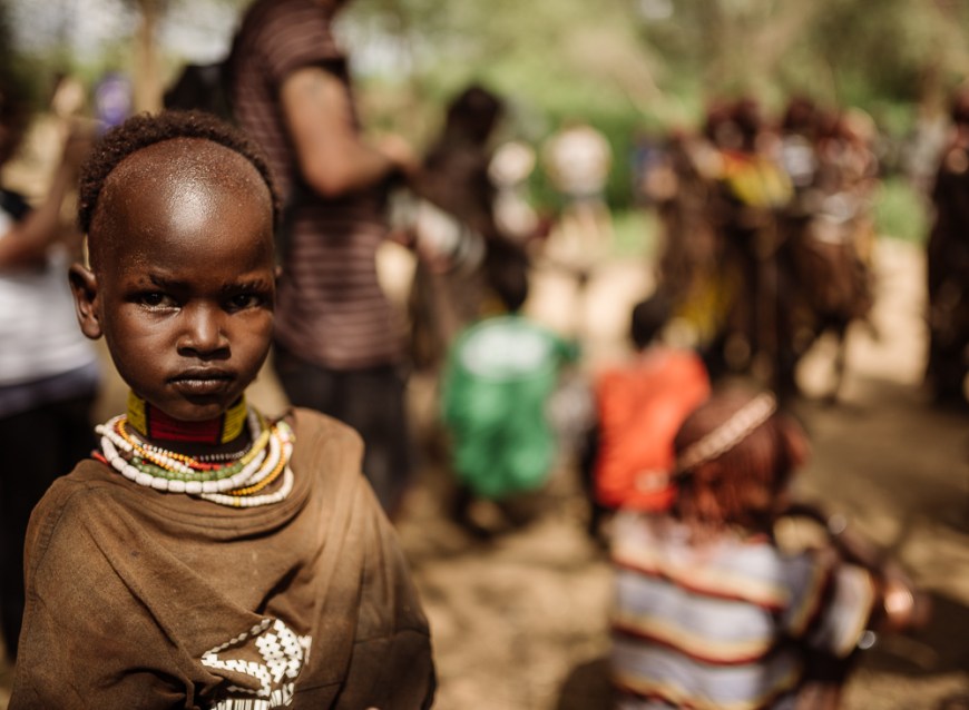 Jumping of the Bulls Ceremony, Hamar Tribe, Turmi, Omo Valley, Ethiopia