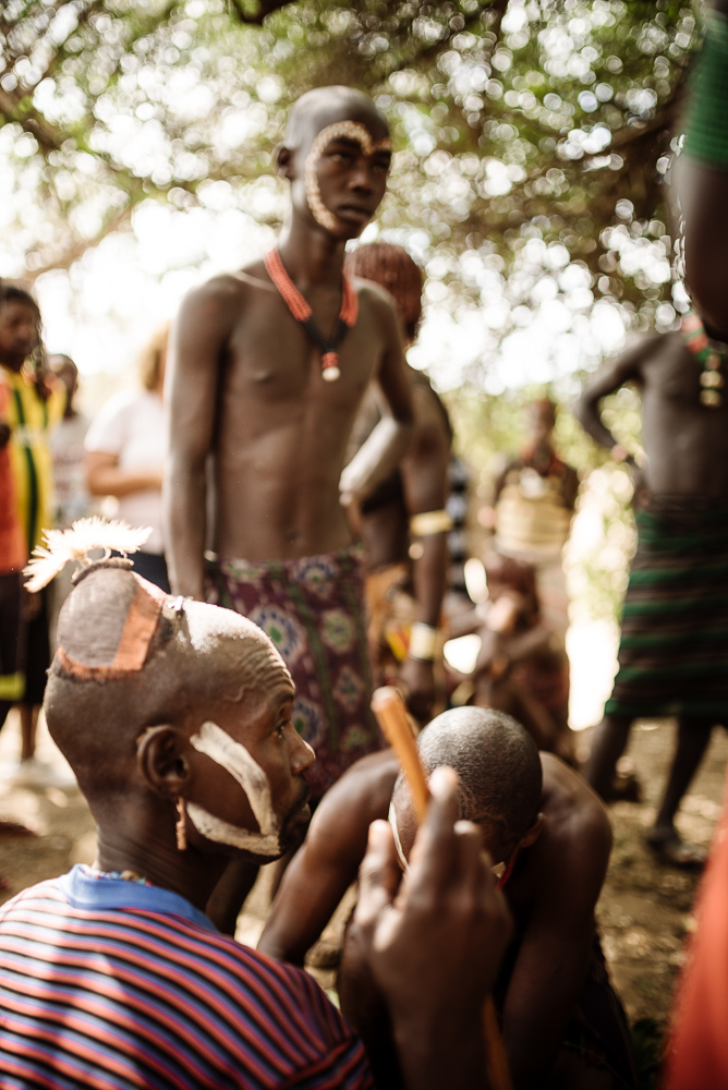 Jumping of the Bulls Ceremony, Hamar Tribe, Turmi, Omo Valley, Ethiopia