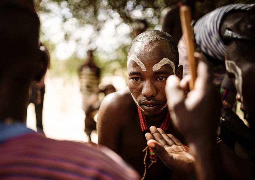 Jumping of the Bulls Ceremony, Hamar Tribe, Turmi, Omo Valley, Ethiopia