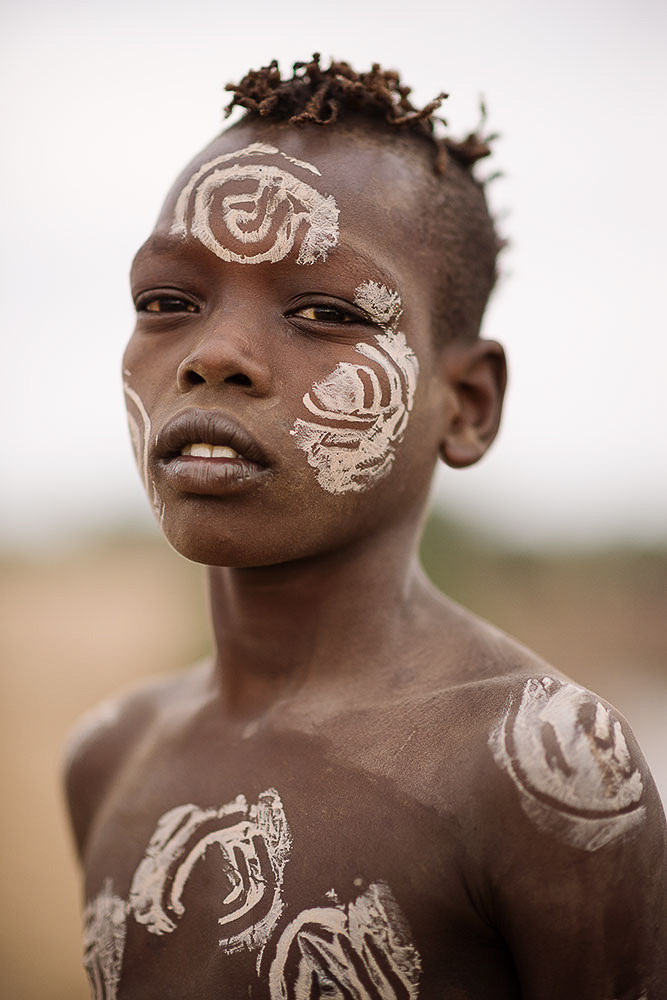 Portrait of Lale, Kara Tribe, Duse Village, Omo Valley, Ethiopia