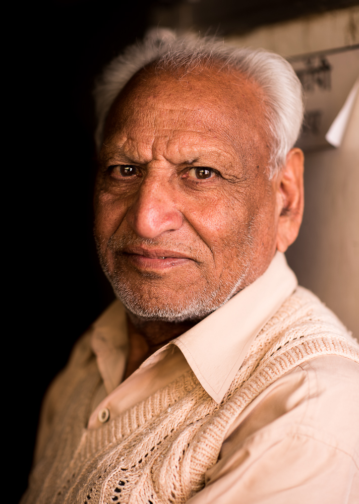 Portrait of man, Agra, Uttar Pradesh, India