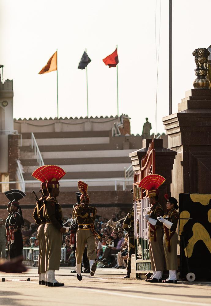 Wagha Border Ceremony, Attari, Punjab Province, India