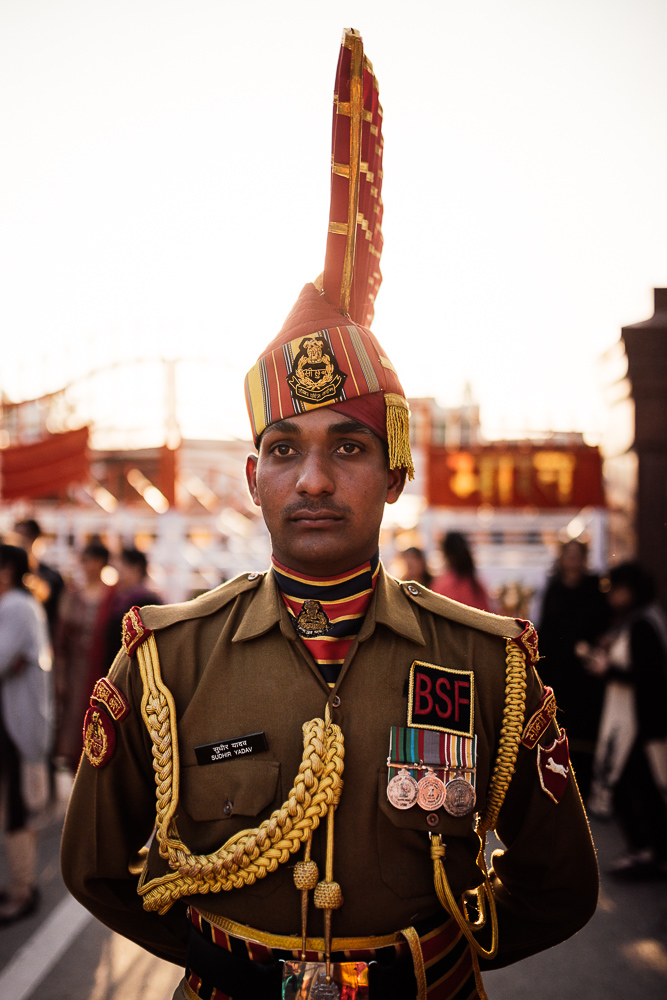 Indian Guard, Wagha Border Ceremony, Attari, Punjab Province, India
