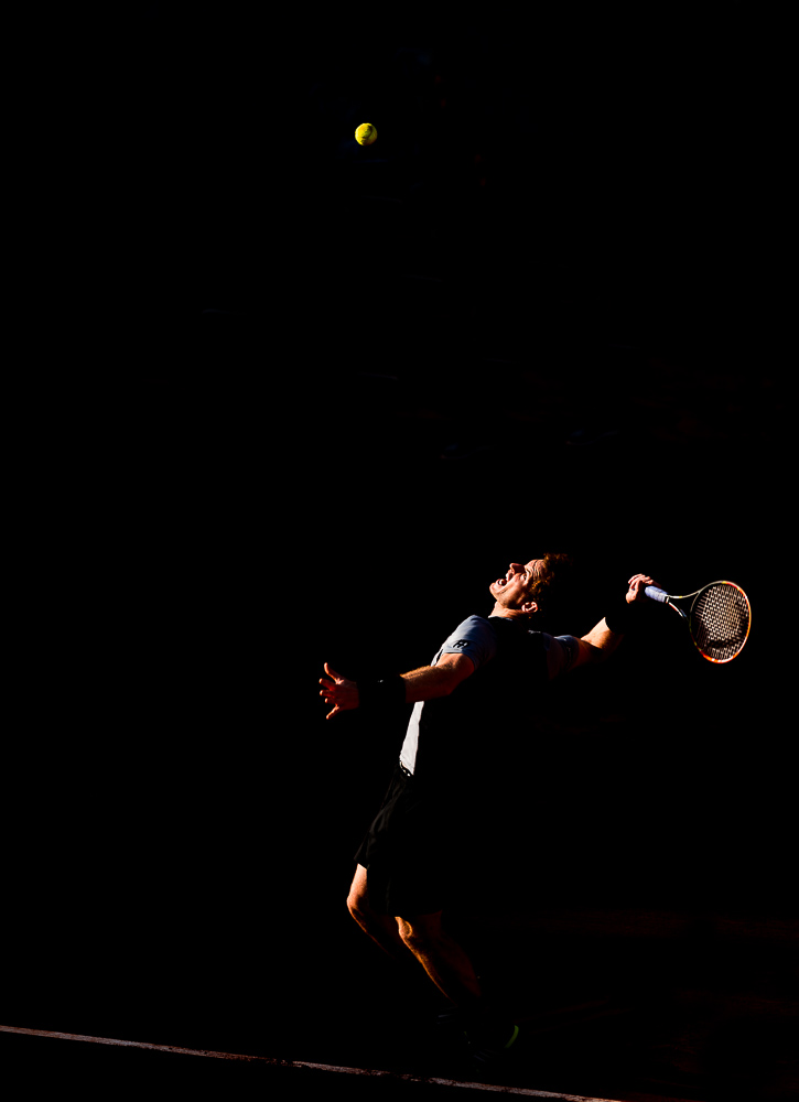 03.06.2015. Paris, France. Roland Garros French Open. Novak Djokovic of Serbia celebrates winning his Men's Singles match against Rafael Nadal of Spain on day eleven of the 2015 French Open 2015 in Paris, France. Djokovic won the match 7-5 6-3 6-1 to move into the semi finals