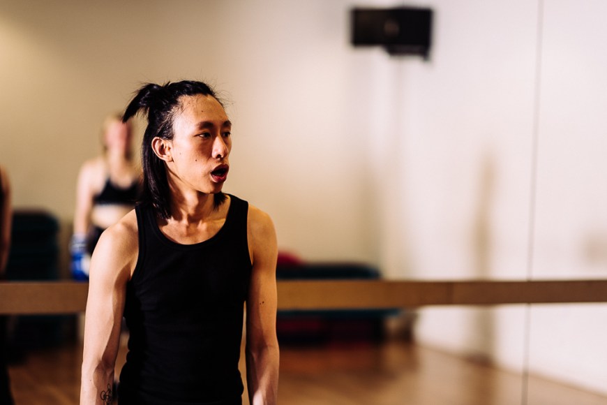 Boxing training at Holburn, London