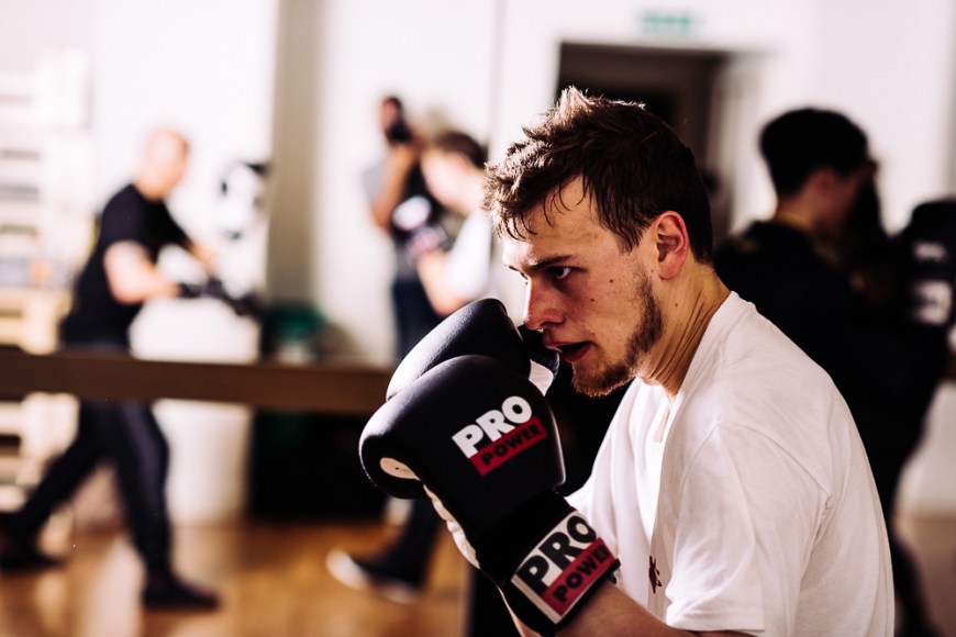 Boxing training at Holburn, London