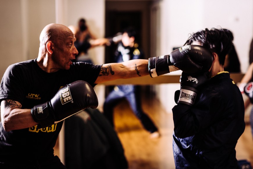 Boxing training at Holburn, London