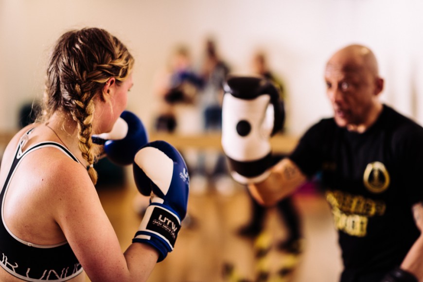 Boxing training at Holburn, London