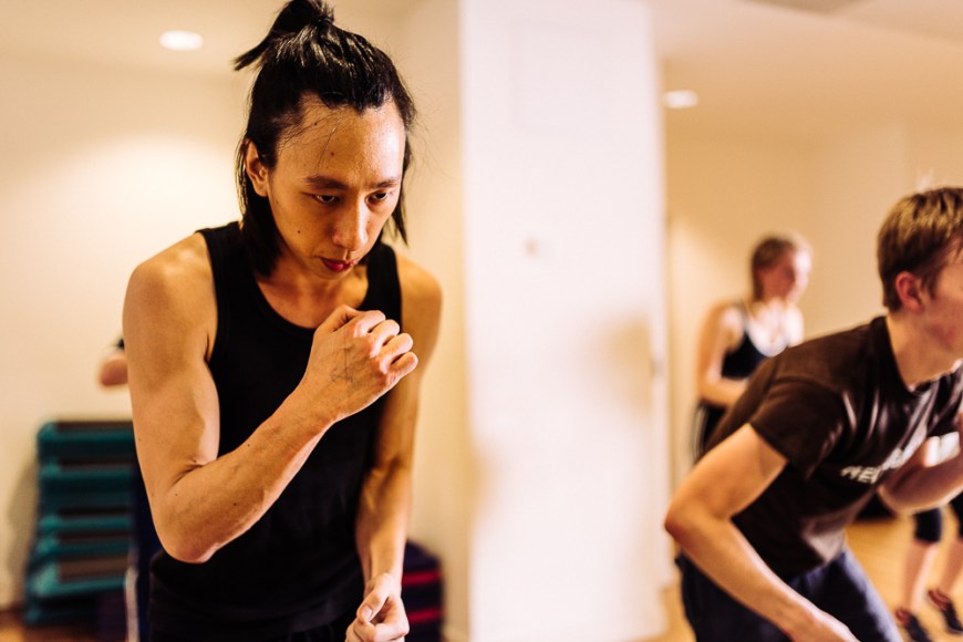 Boxing training at Holburn, London