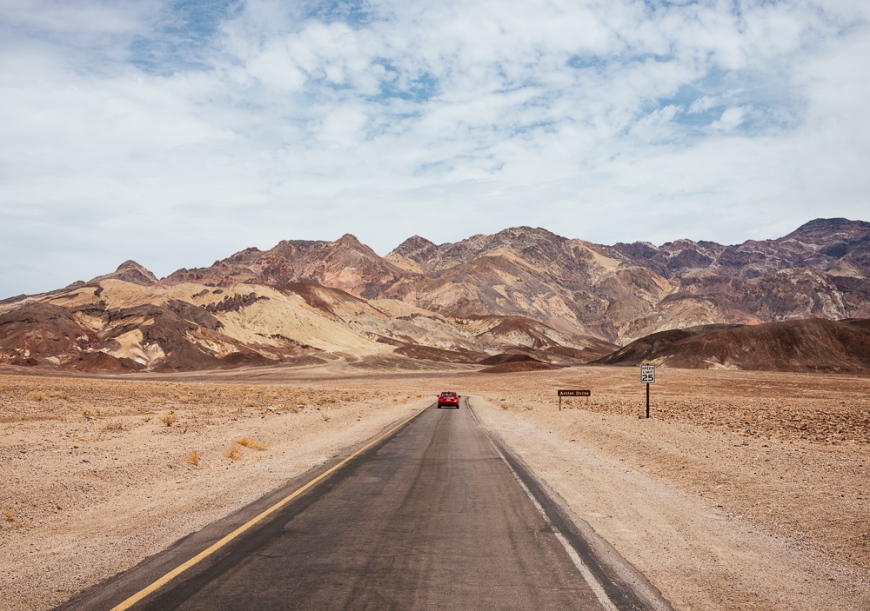 Road to Artist Point, Death Valley National Park, California, USA