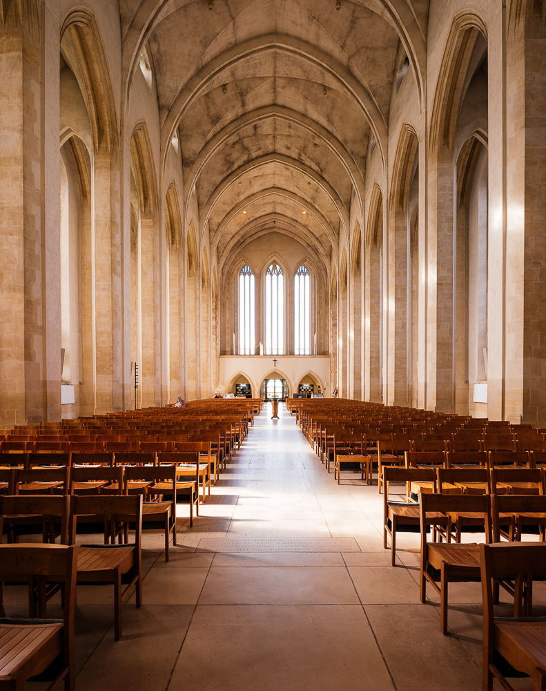 Interior of Guildford Cathedral, Guildford, Surrey, England