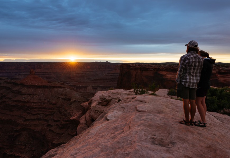 Dead Horse Point Overlook at dusk, Utah, USA