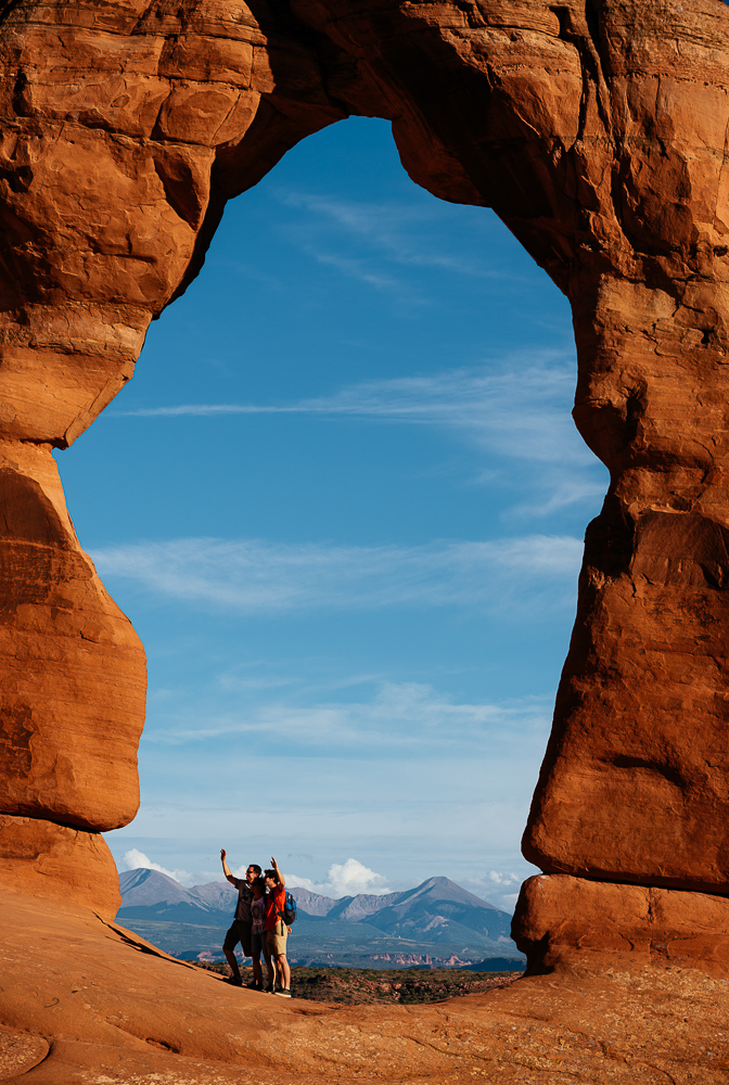 Delicate Arch at dusk, Arches National Park, Utah, USA
