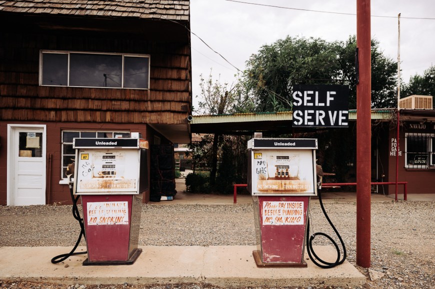 Motel & Gas Station on Highway 163, Utah, USA