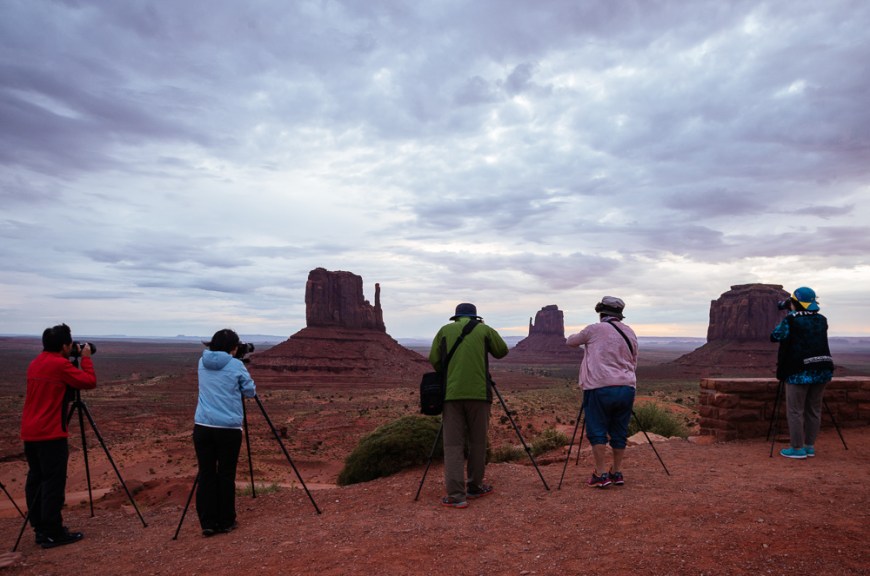 The Mittens and Merrick Butte, Monument Valley Navajo Tribal Park, Utah, USA