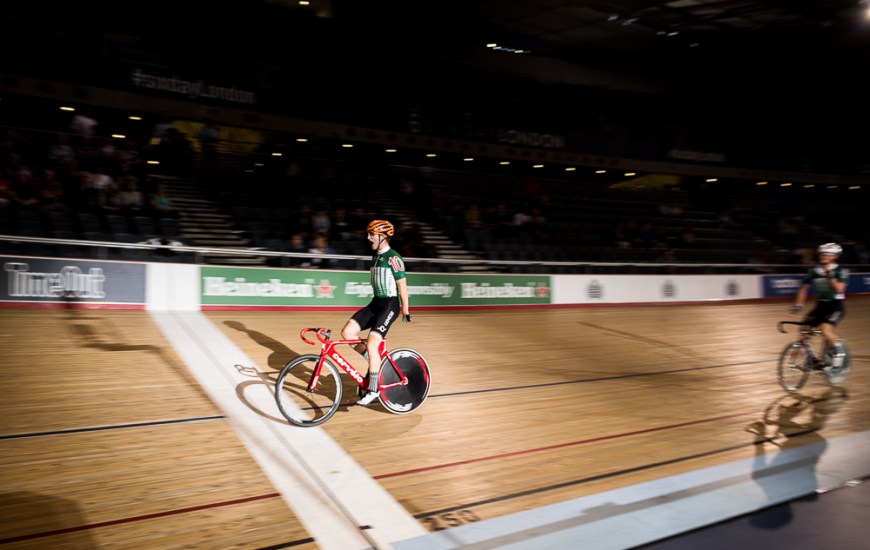 Day 2 of the London Six Day Cycle event at The Velodrome, Stratford