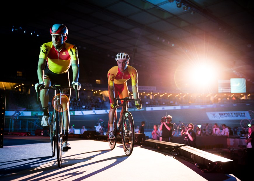 Day 2 of the London Six Day Cycle event at The Velodrome, Stratford