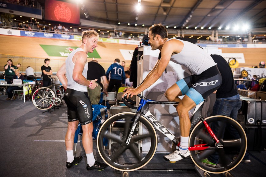 Day 2 of the London Six Day Cycle event at The Velodrome, Stratford