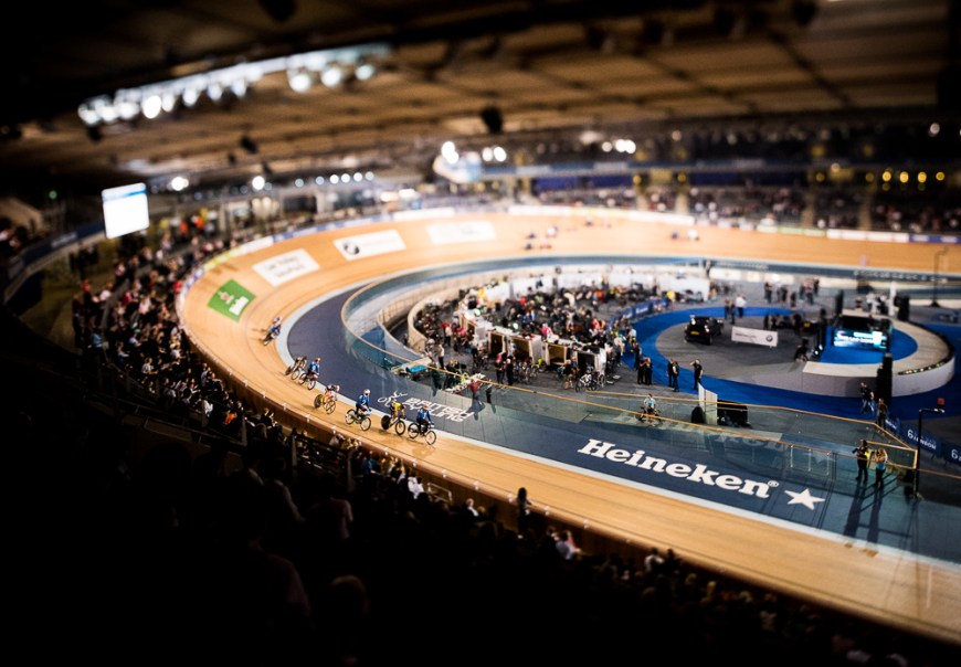 Day 2 of the London Six Day Cycle event at The Velodrome, Stratford