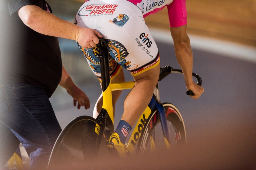Day 2 of the London Six Day Cycle event at The Velodrome, Stratford