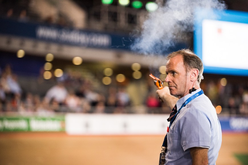 Day 2 of the London Six Day Cycle event at The Velodrome, Stratford