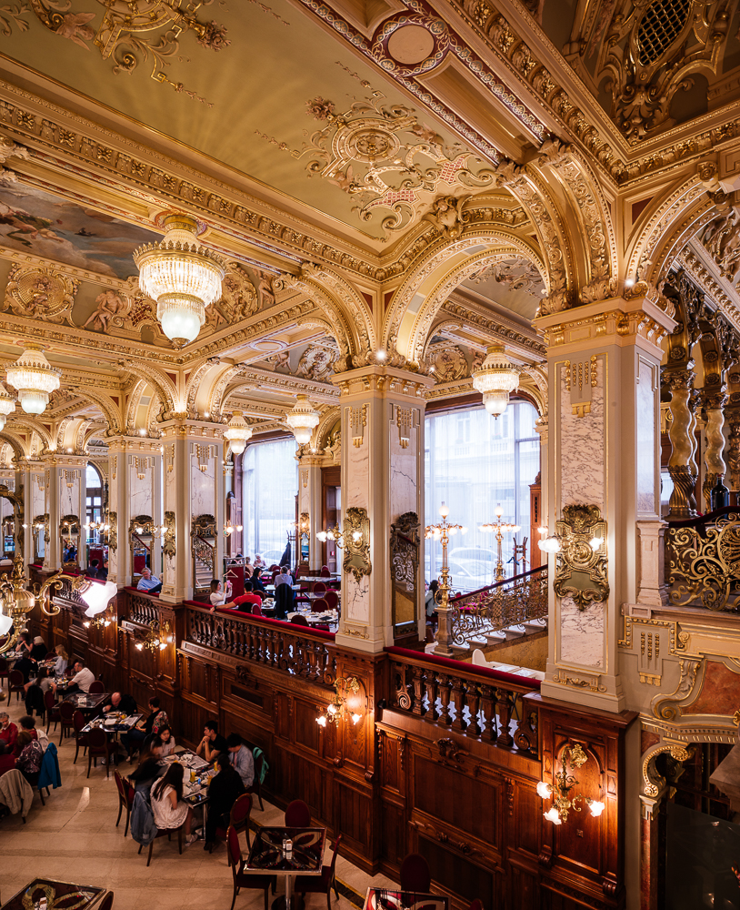 Interior of The New York Kávéház (Cafe), Budapest, Hungary