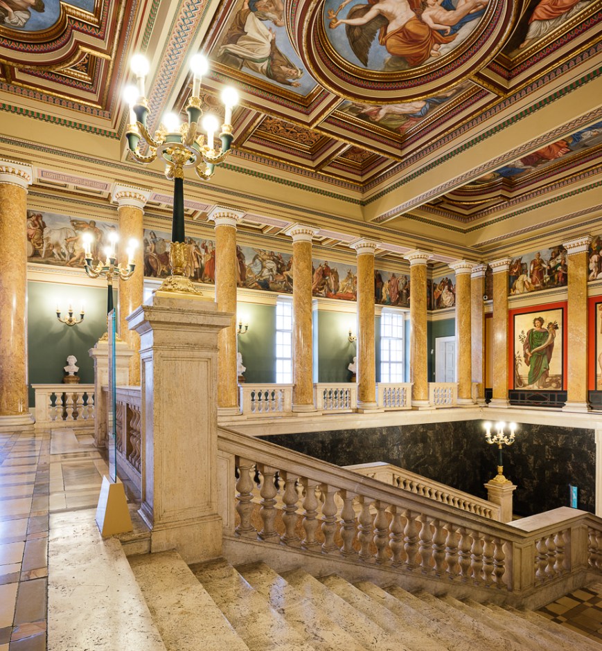 Interior of The Hungarian National Museum, Budapest, Hungary