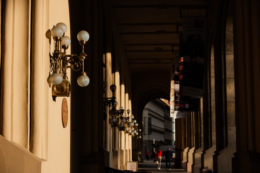 Exterior of Vigadó concert hall, Budapest, Hungary